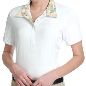 ROMFH Lindsay Show Shirt Short Sleeve Size L- White- NWT!